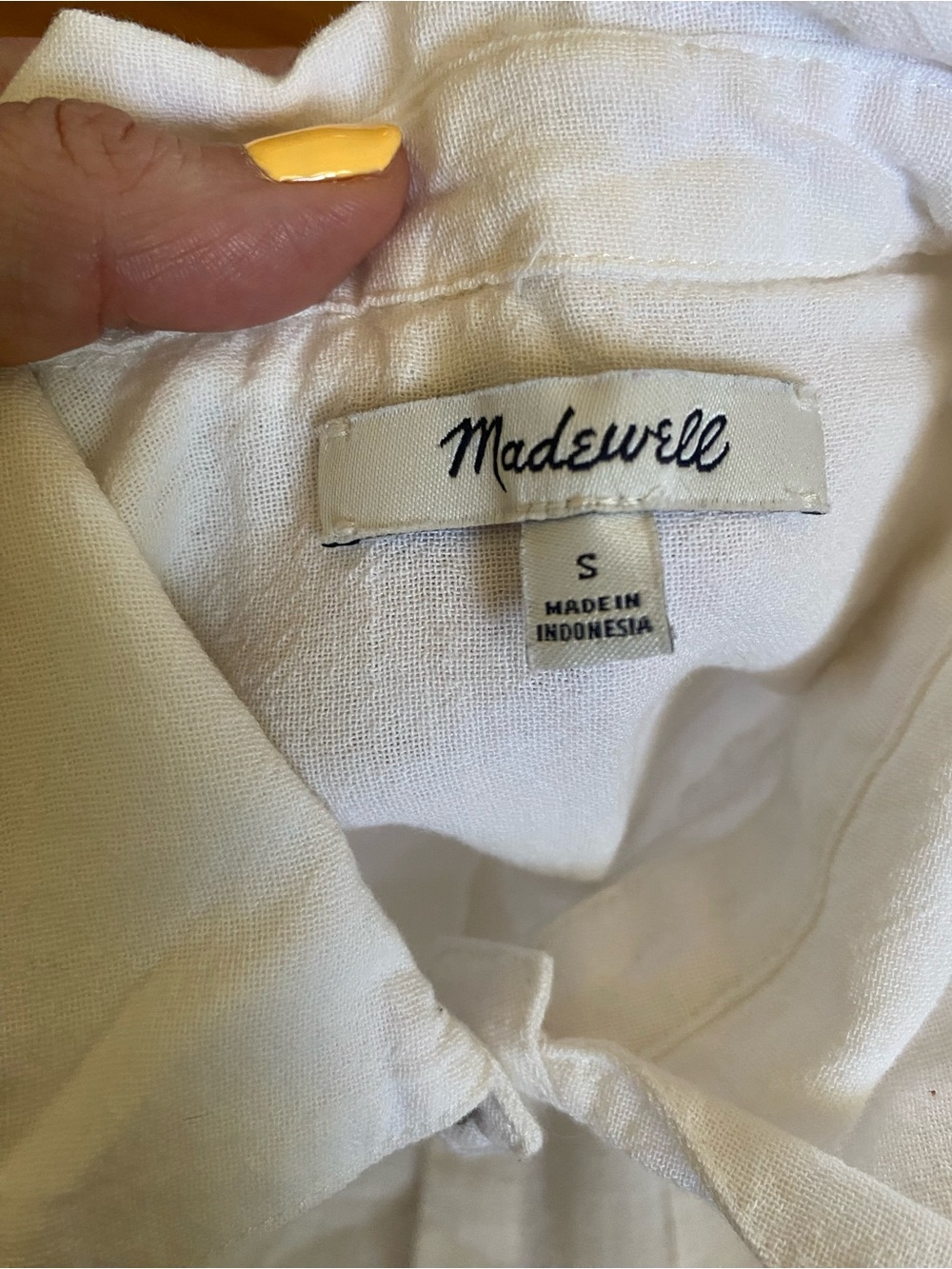 Madewell White Button-Up Beach Coverup - Picture 2 of 3